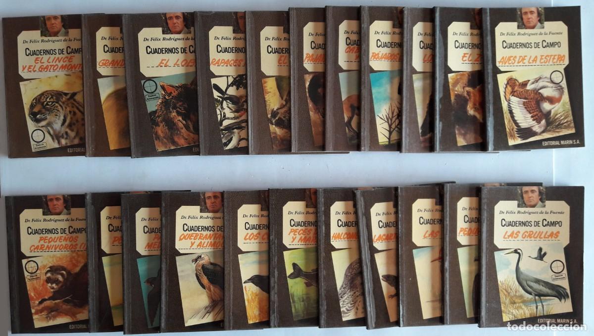 Libros de segunda mano: Colecci&oacute;n cuadernos de campo de Felix Rodrigue de la Fuente (22 tomos)