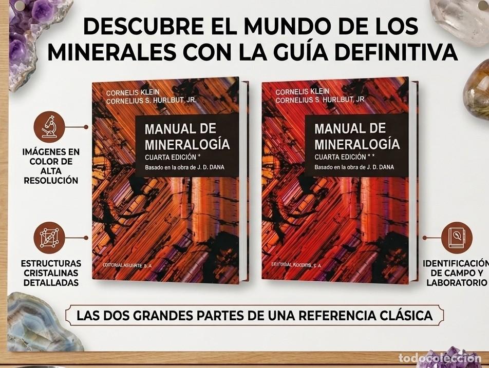 Second hand books: MANUAL DE MINERALOG&Iacute;A (2 TOMOS) CORNELIS KLEIN - CORNELIUS HURLBUT. ED. REVERT&Eacute;,