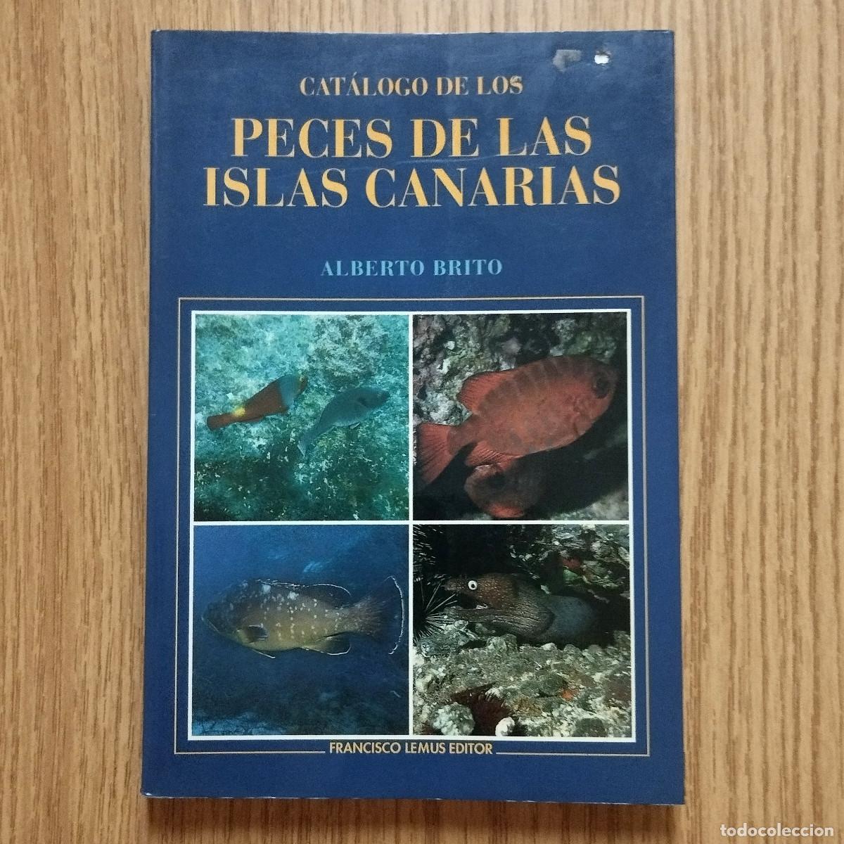 Libros de segunda mano: Libro CAT&Aacute;LOGO DE LOS PECES DE LAS ISLAS CANARIAS | ALBERTO BRITO | Tenerife - Canarias