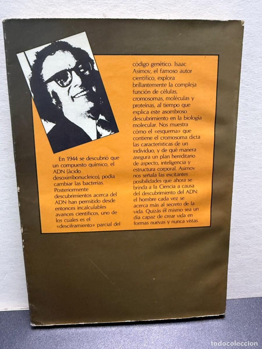 Libros de segunda mano: Isaac Asimov &ndash; El C&oacute;digo Gen&eacute;tico - Foto 2