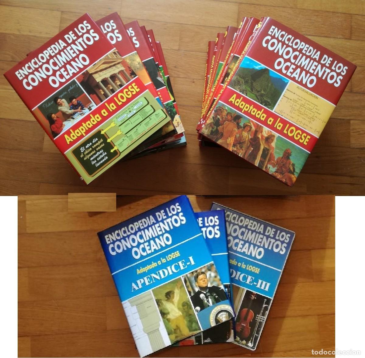 Livros em segunda m&atilde;o: Enciclopedia de los Conocimientos: Completa, 16 tomos + 3 apendices - Oceano