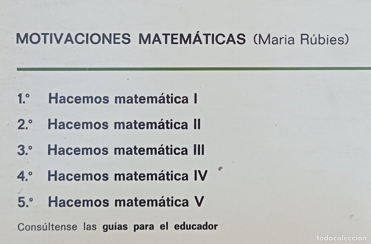 Libros de segunda mano de ciencias: HACEMOS MATEMATICA III - MARIA RUBIES - Foto 2
