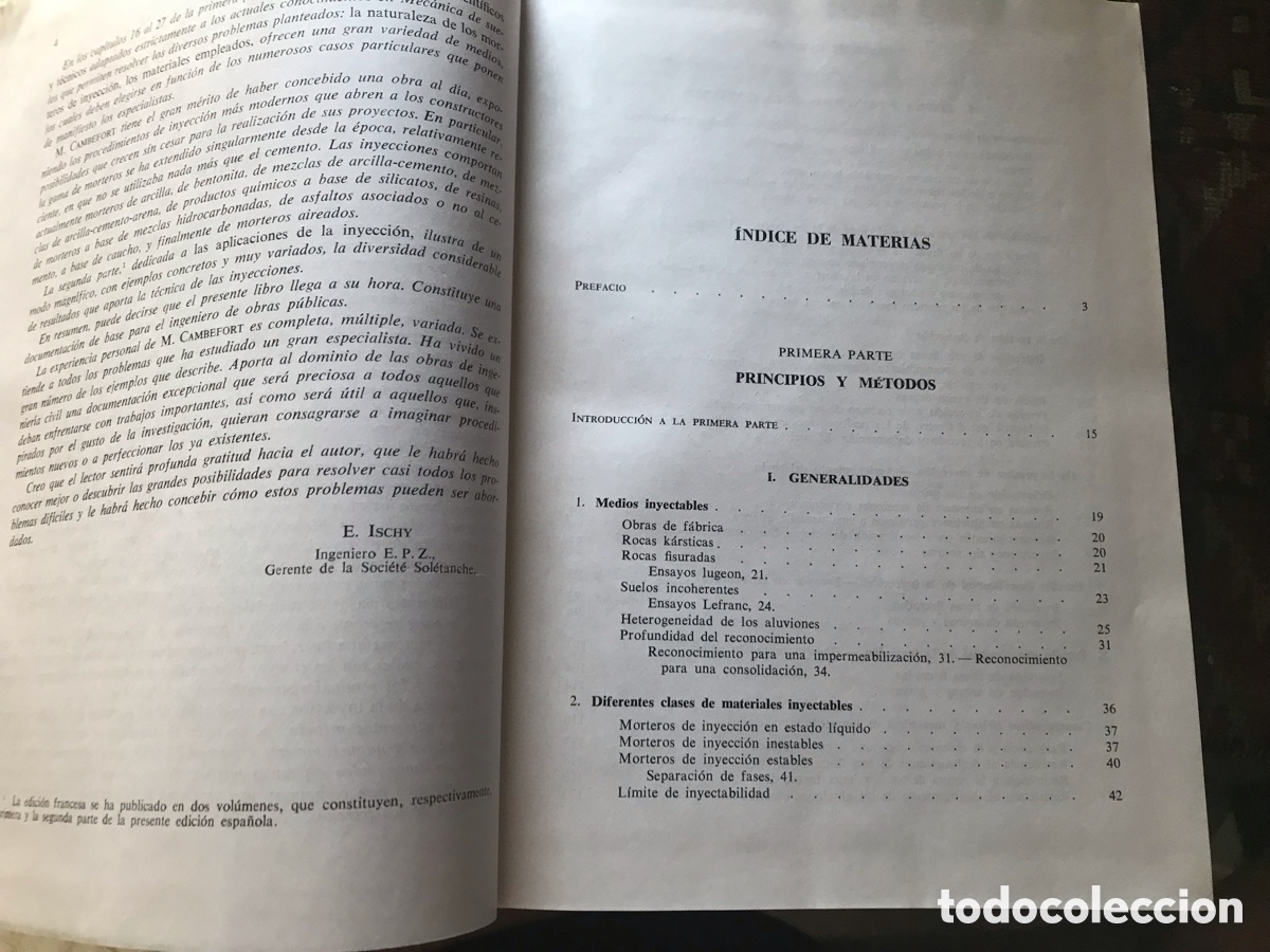 Libros de segunda mano: Inyecci&oacute;n de suelos. Henri Cambefort. Ediciones Omega - Foto 2
