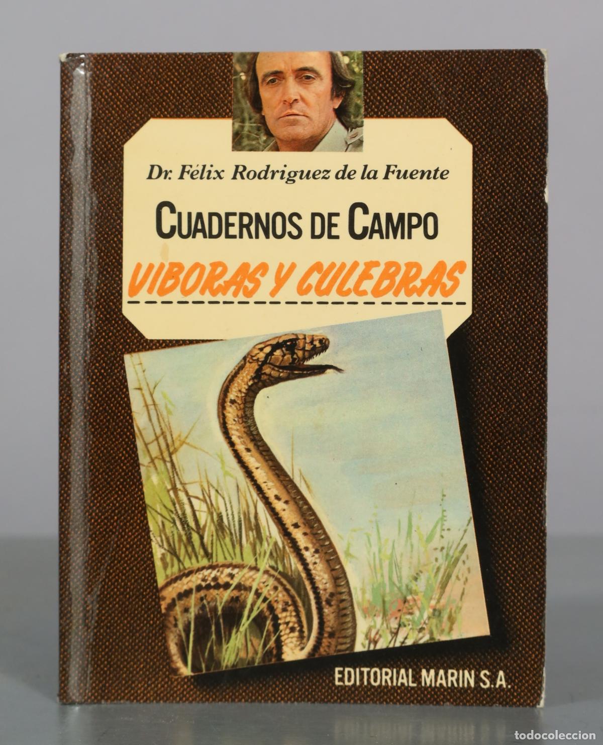 Libros de segunda mano: Cuadernos de Campo - V&iacute;boras y Culebras - Dr. F&eacute;lix Rodr&iacute;guez de la Fuente - Editorial Marin S.A.