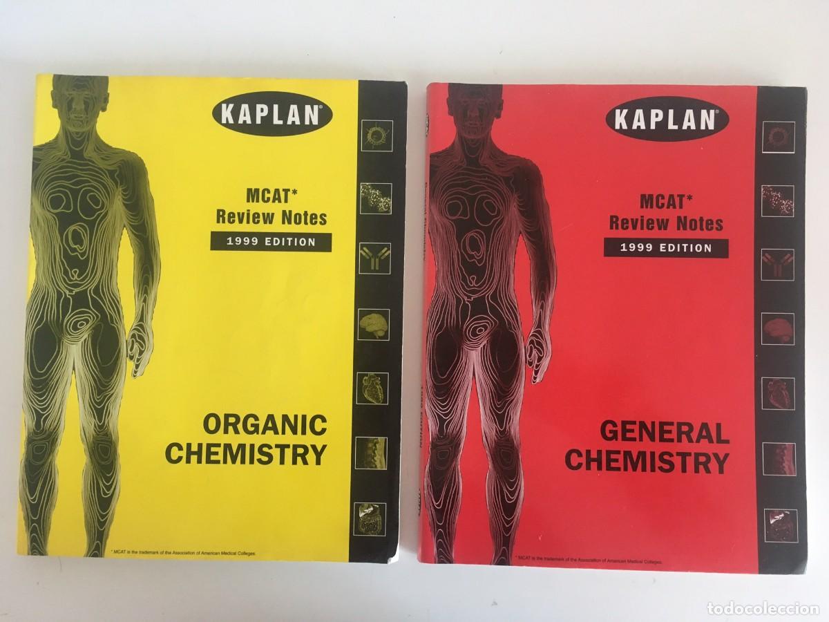 Libros de segunda mano de ciencias: LOTE 2 LIBROS QU&Iacute;MICA: GENERAL CHEMISTRY Y ORGANIC CHEMISTRY - KAPLAN 1999 [ENGLISH]