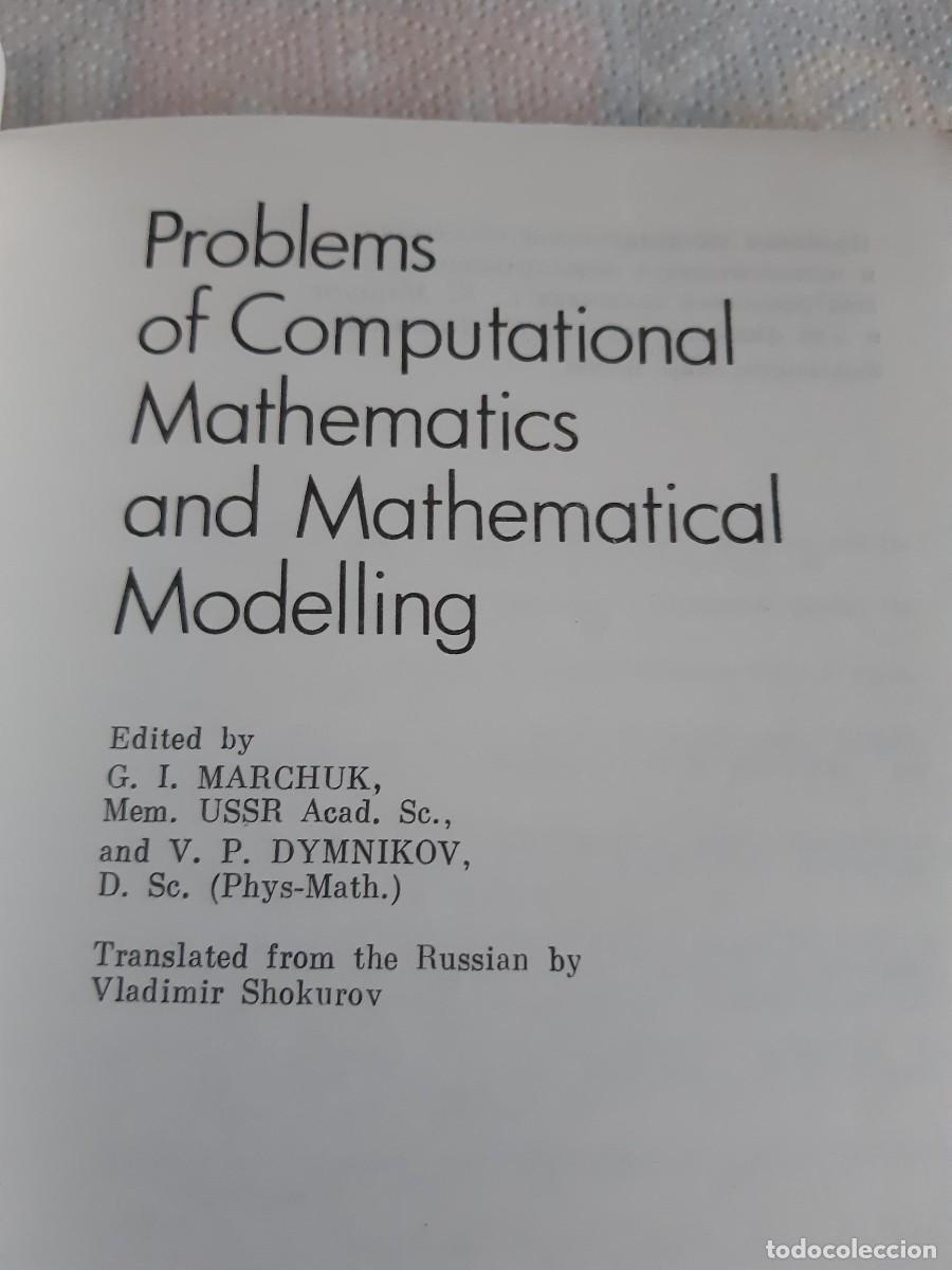 Libros de segunda mano de ciencias: Problemas de matem&aacute;tica computacional y modelado matem&aacute;tico MARCHUK DYMNIKOV EN INGLES - Foto 4