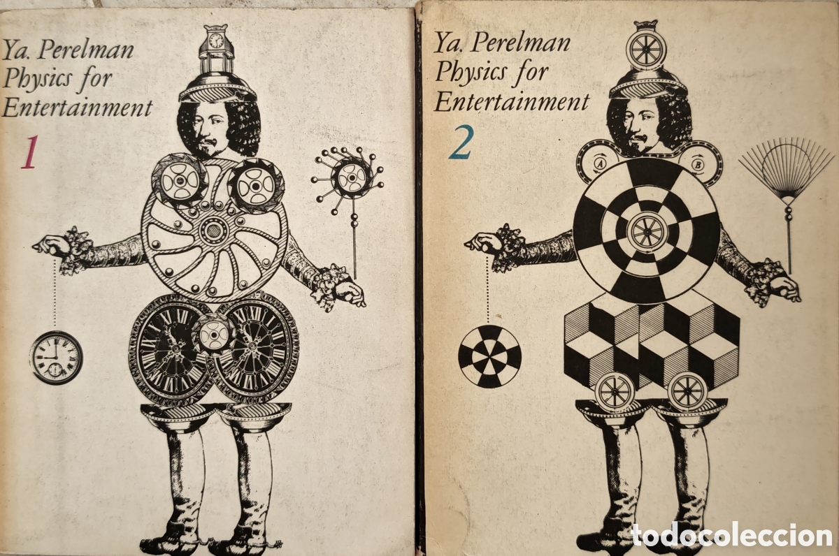Libros de segunda mano de ciencias: Editorial Mir Mosc&uacute;: Physics for Entertainment (Vol. 1 & 2 Complete Set) - Yakov Perelman - Rare Eng