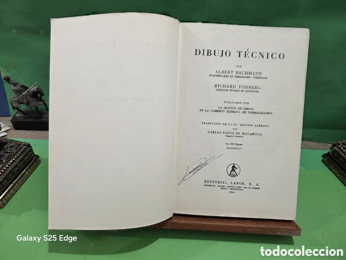 Libros de segunda mano de ciencias: &rdquo;&rdquo;DIBUJO T&Eacute;CNICO&rdquo;&rdquo;...ALBERT BACHMAN Y RICHARD FORBERG...EDITORIAL LABOR...1964...