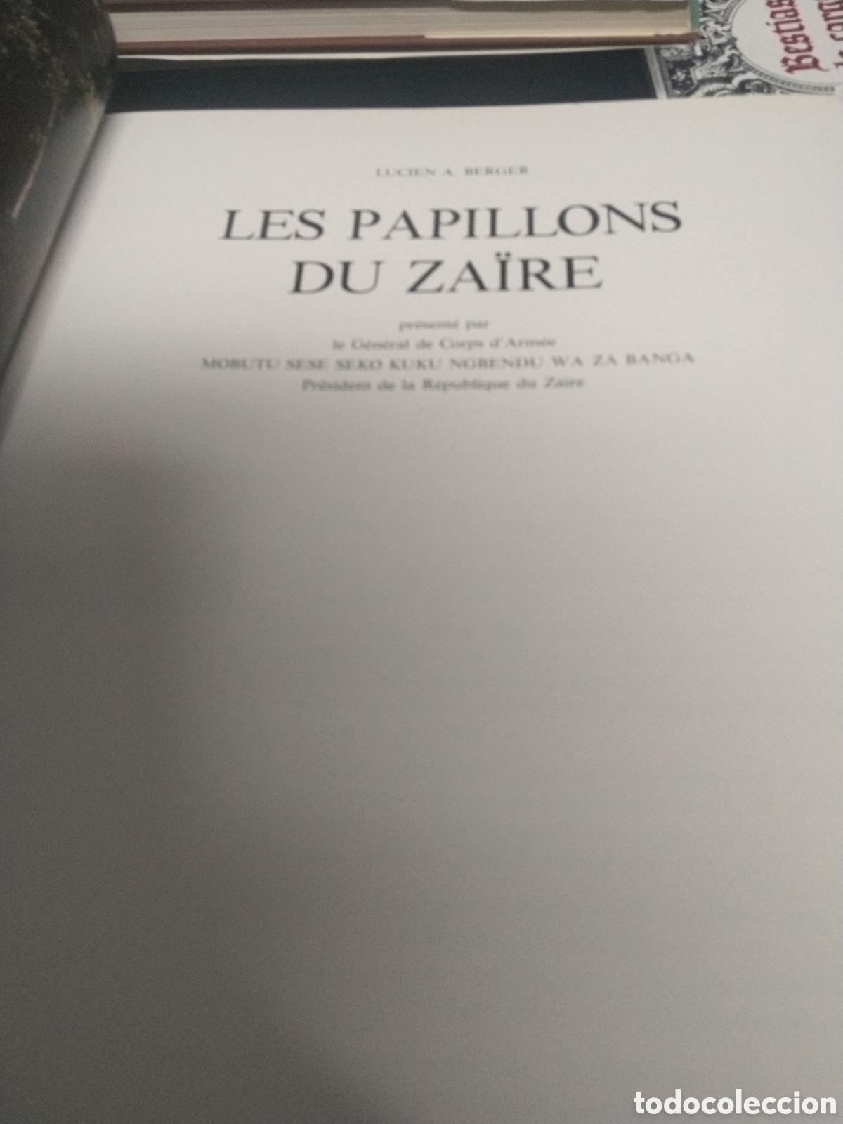 Libros de segunda mano: Lucien A. Berger. Les papillons du Za&iuml;re - Foto 2