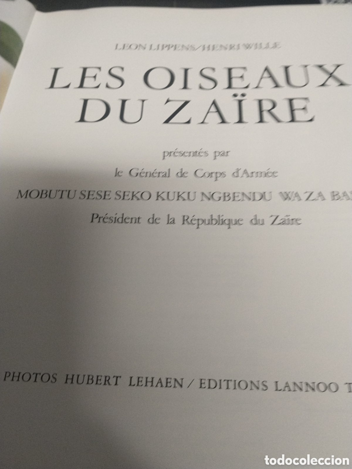 Second hand books: Le&oacute;n Lippens/ Henri Wille. Les Oiseaux su Za&iuml;re