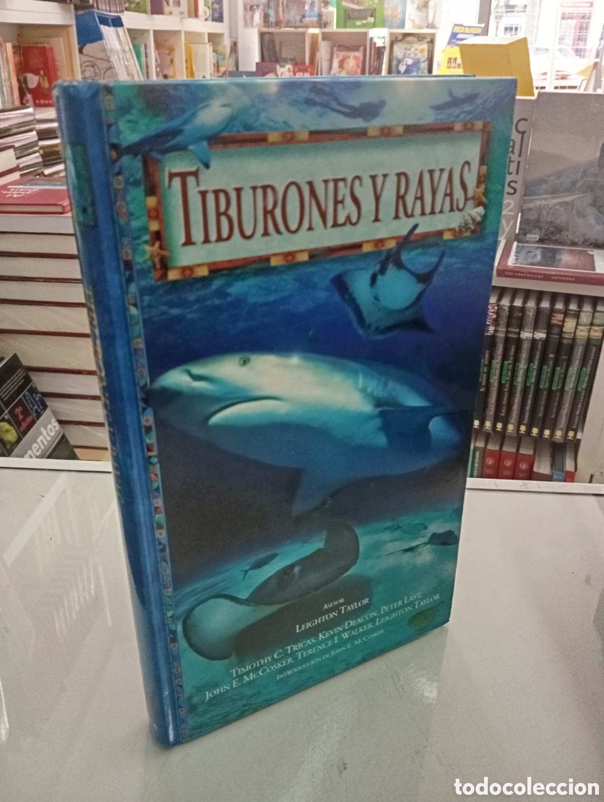 Libros de segunda mano: TIBURONES Y RAYAS GUIA ESPECIES LEIGHTON TAYLOR.TIMOTHY C.TRICAS. KEVIN DEACON. EDICIONES OMEGA 1998