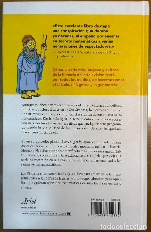 Libros de segunda mano de ciencias: Los Simpson y las matem&aacute;ticas - Simon Singh - Ariel - Foto 2