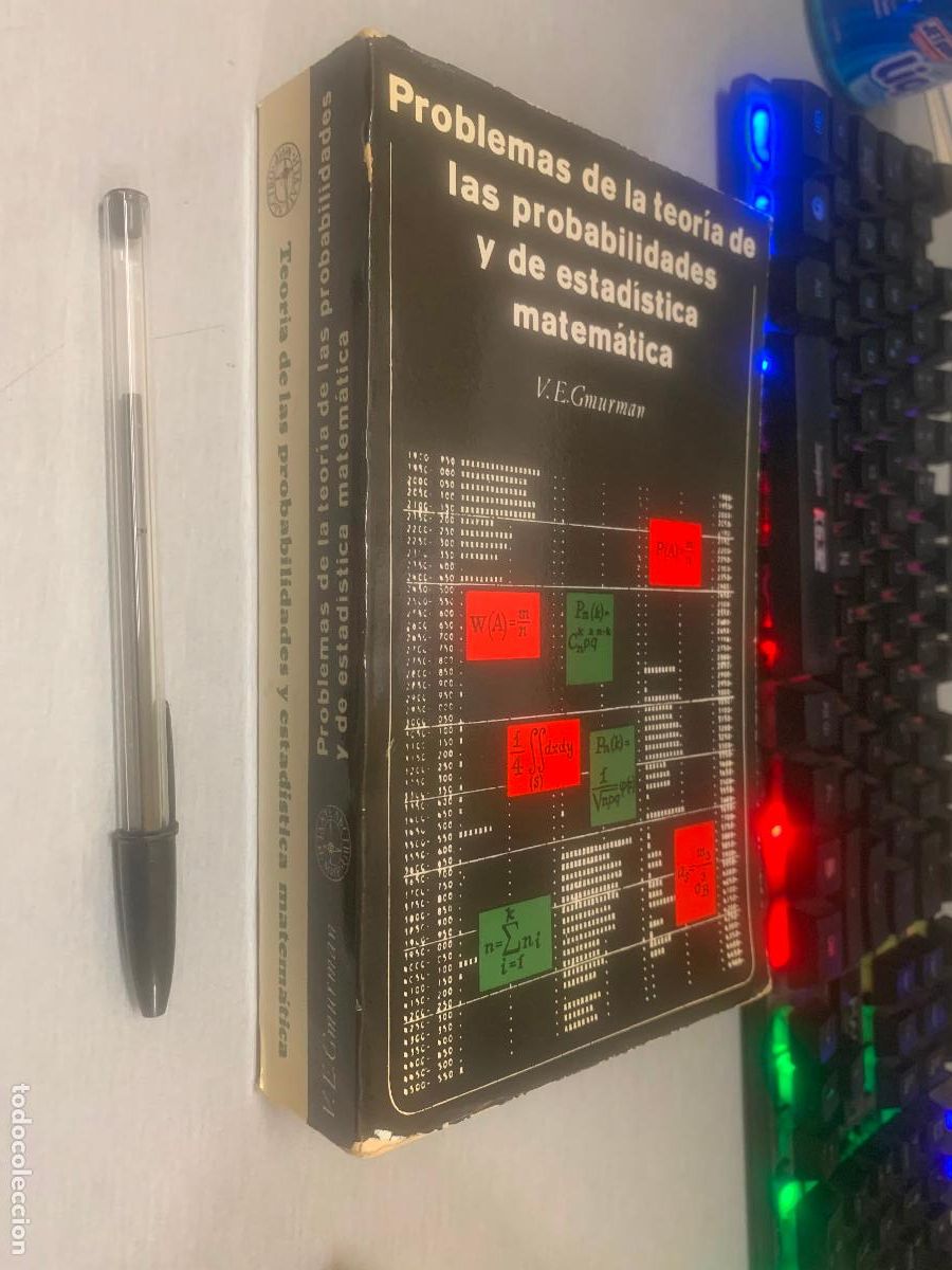 Libros de segunda mano de ciencias: TEOR&Iacute;A DE LAS PROBABILIDADES Y ESTAD&Iacute;STICA Y MATEM&Aacute;TICA Y PROBLEMAS... / 2 LIBROS EN 1 / V.E.GMURMAN - Foto 2