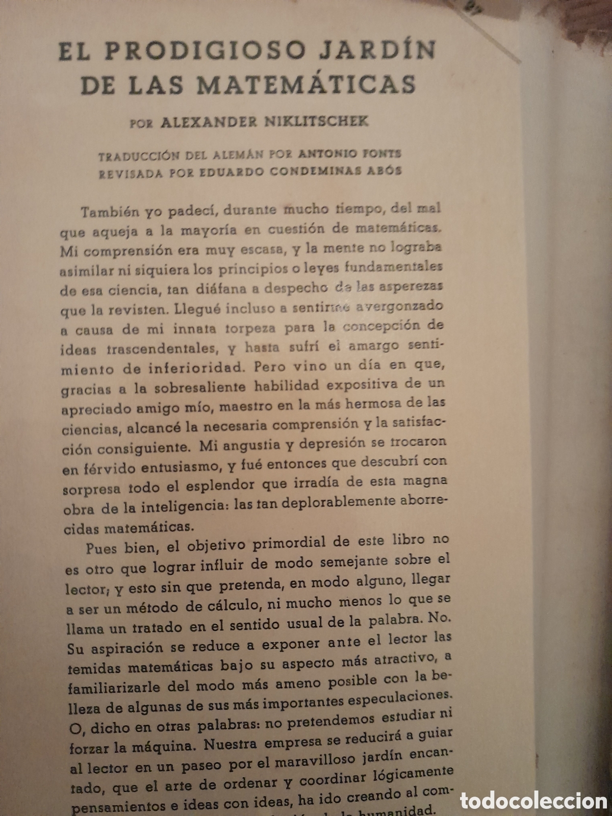 Libros de segunda mano de ciencias: El prodigioso jard&iacute;n de las matem&aacute;ticas 1943 - Foto 6