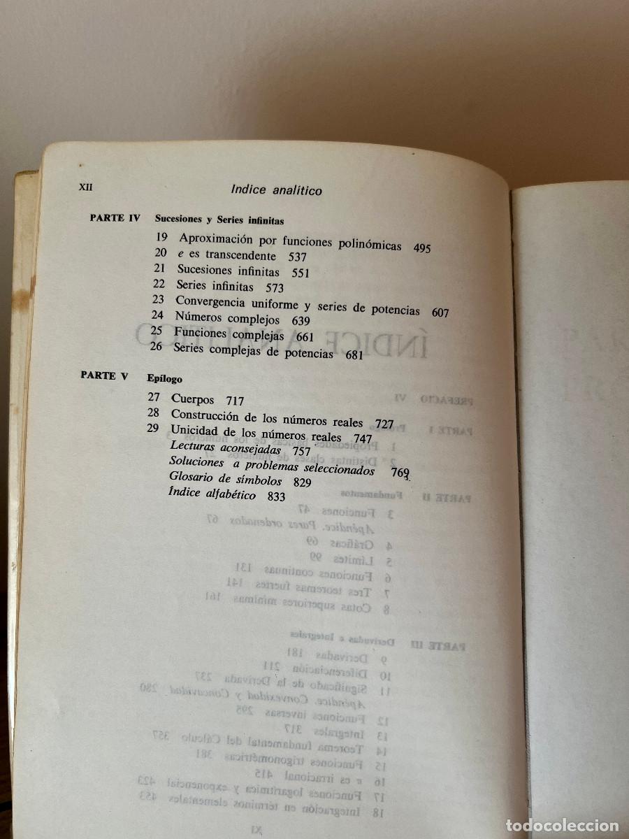 Libros de segunda mano de ciencias: CALCULO INFINITESIMAL - Michael Spivak - Foto 4