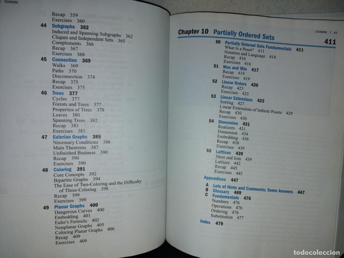 Libros de segunda mano de ciencias: 219- Mathematics. A Discrete Introduction - Edward R. Scheinerman - Foto 10