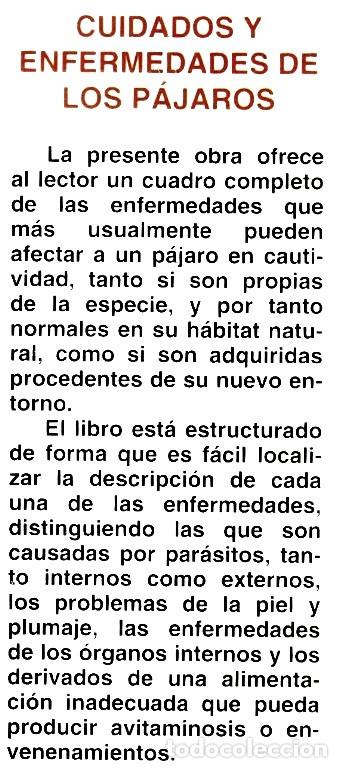 Libros de segunda mano: AVES. CUIDADOS Y ENFERMEDADES DE LOS PAJAROS. JOHN SMITH. - Foto 9
