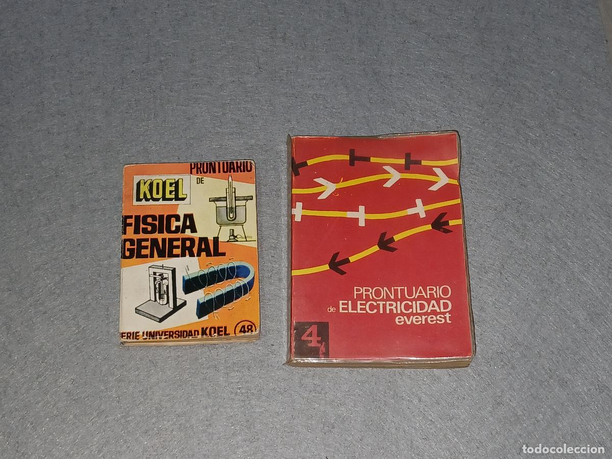 Gebrauchte B&uuml;cher der Wissenschaften: Libros. Pronturarios f&iacute;sica y electricidad, a&ntilde;os 70