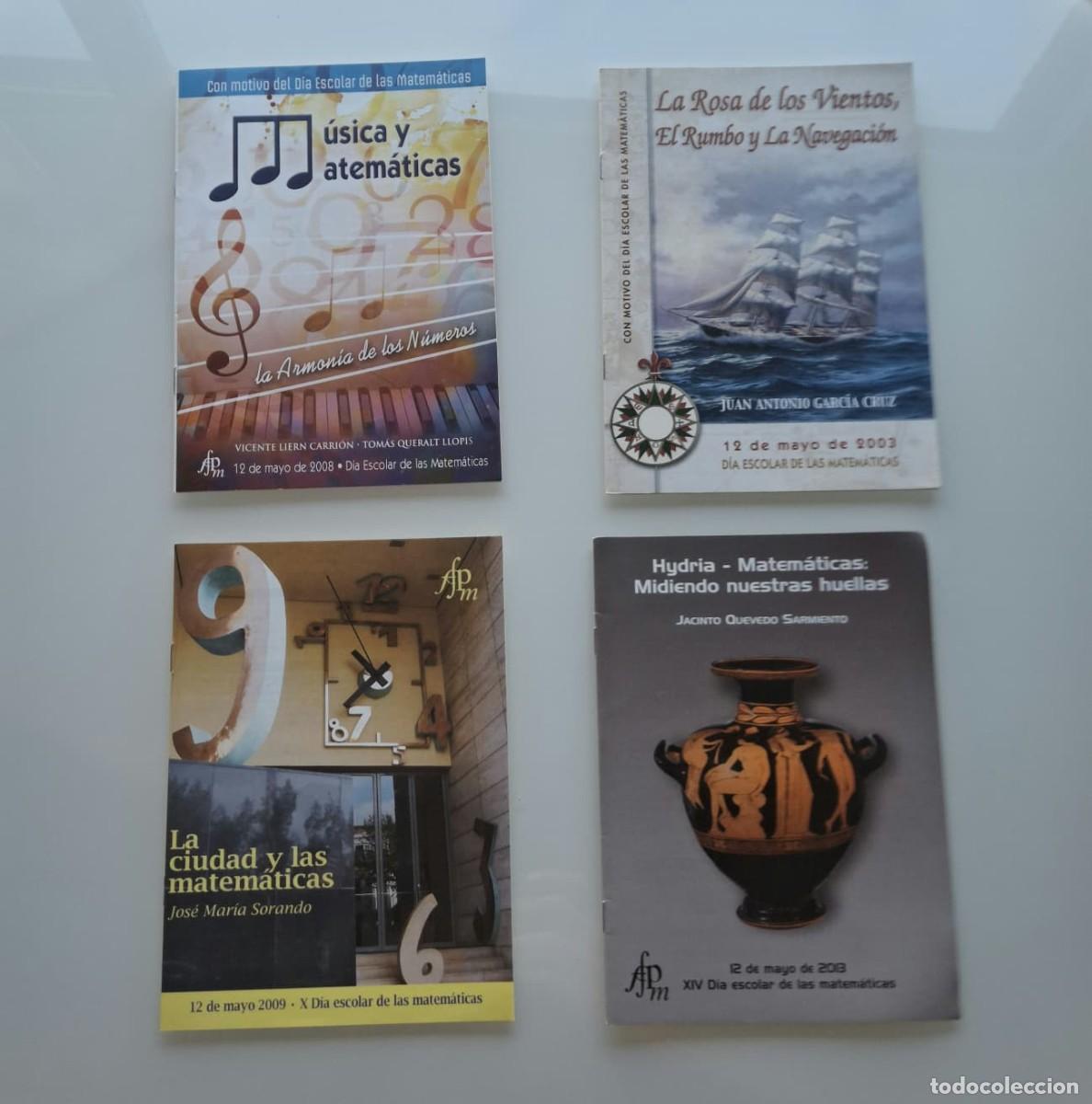 Libros de segunda mano de ciencias: Lote 4 publicaciones de matem&aacute;ticas &ndash; M&uacute;sica y Matem&aacute;ticas, La Rosa de los Vientos, La Ciudad y las