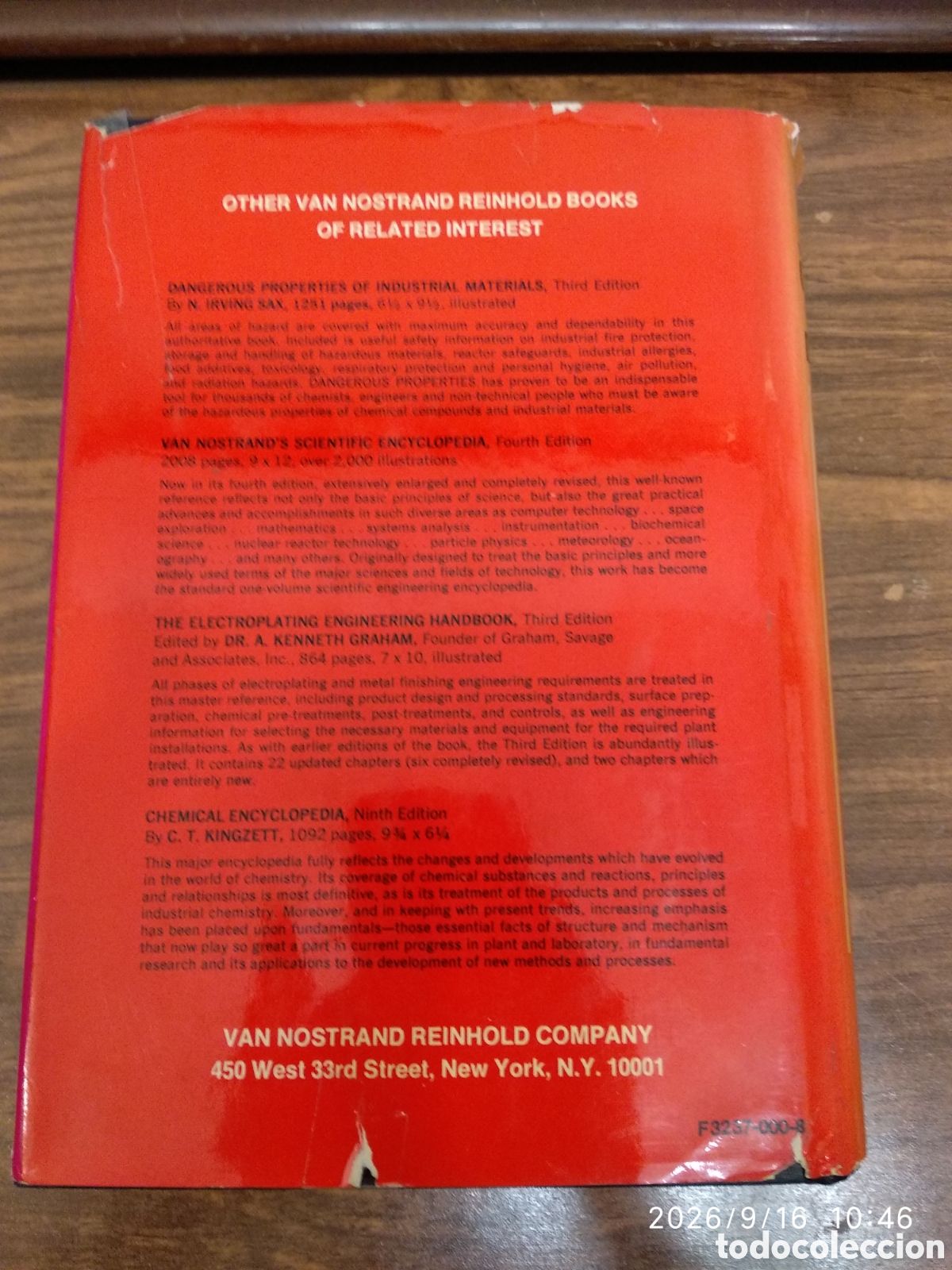 Libros de segunda mano de ciencias: The condensed chemical Dictionary - Foto 4