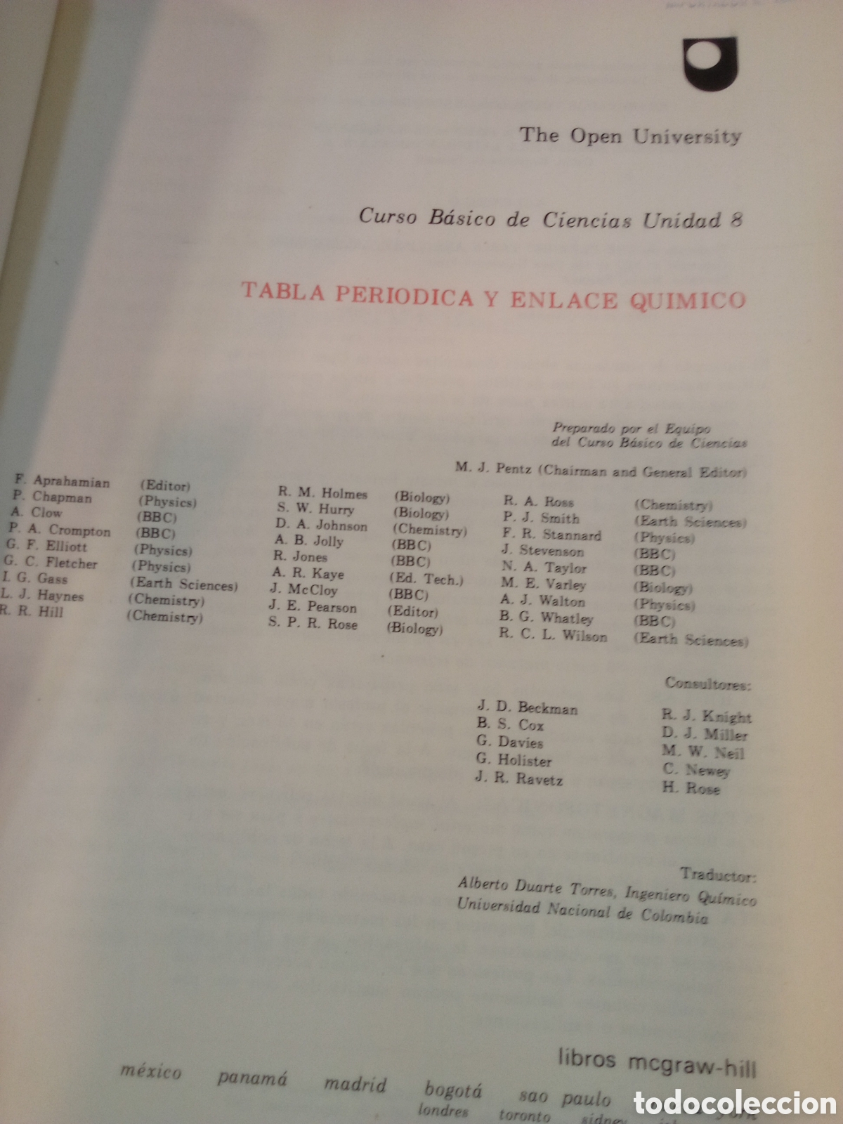 Libri di seconda mano: Curso B&aacute;sico de Ciencias Unidades 8 y 9., La tabla peri&oacute;dica y los enlaces qu&iacute;micos lones en....