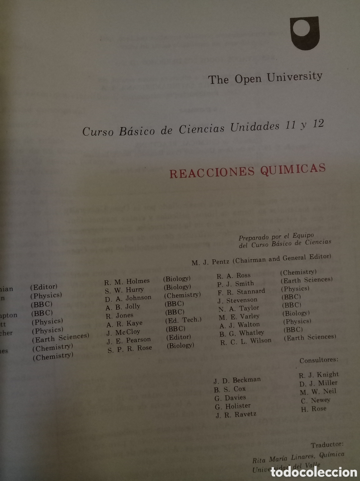 Libros de segunda mano de ciencias: Curso B&aacute;sico de Ciencias Unidades 11 y 12. Reacciones qu&iacute;micas