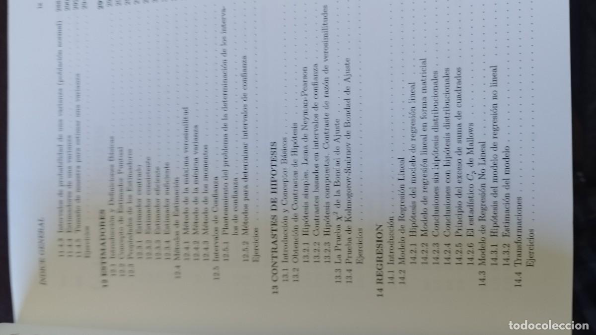 Libros de segunda mano de ciencias: ESTADISTICA APLICADA / CASTILLO-PRUNEDA / CJA603-GV-2 / MORALEA - Foto 11