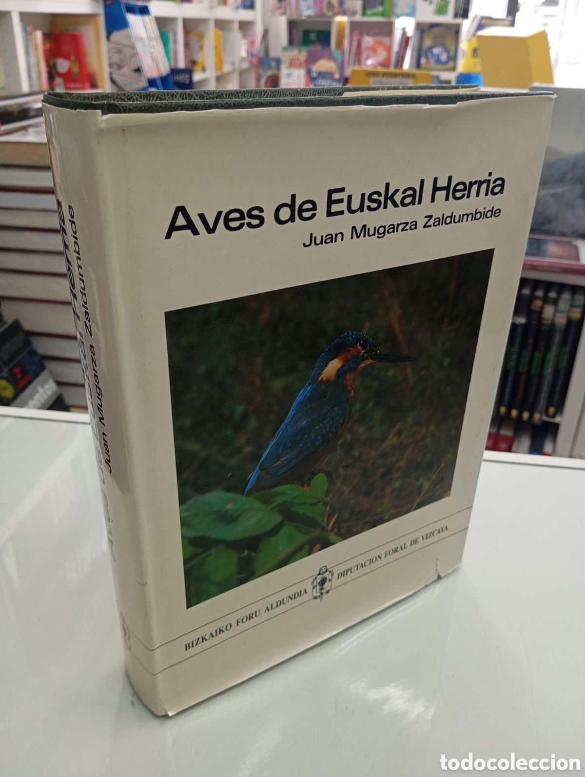 Libros de segunda mano: AVES DE EUSKAL HERRIA JUAN MUGARZA PAIS VASCO MAPAS Y DIBUJOS VIZCAYA ORNITOLOGIA