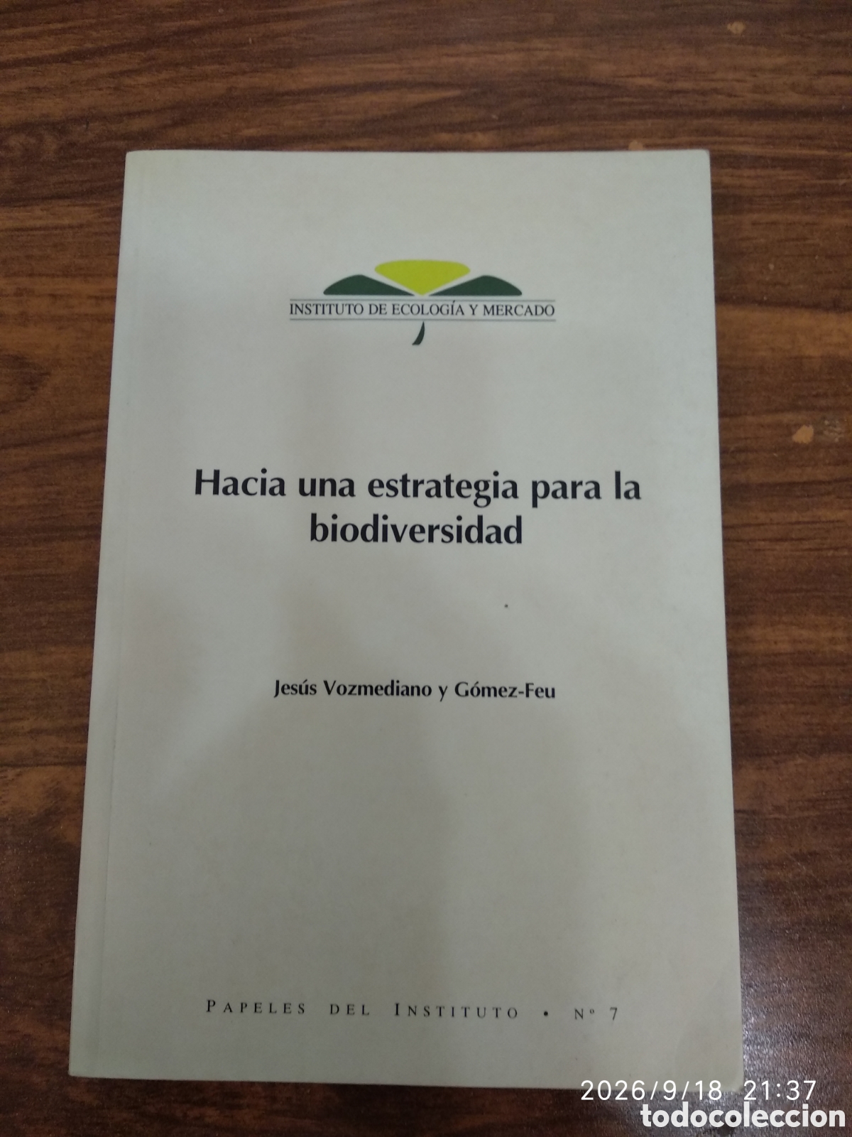 Libros de segunda mano: Hacia una estrategia para la biodiversidad