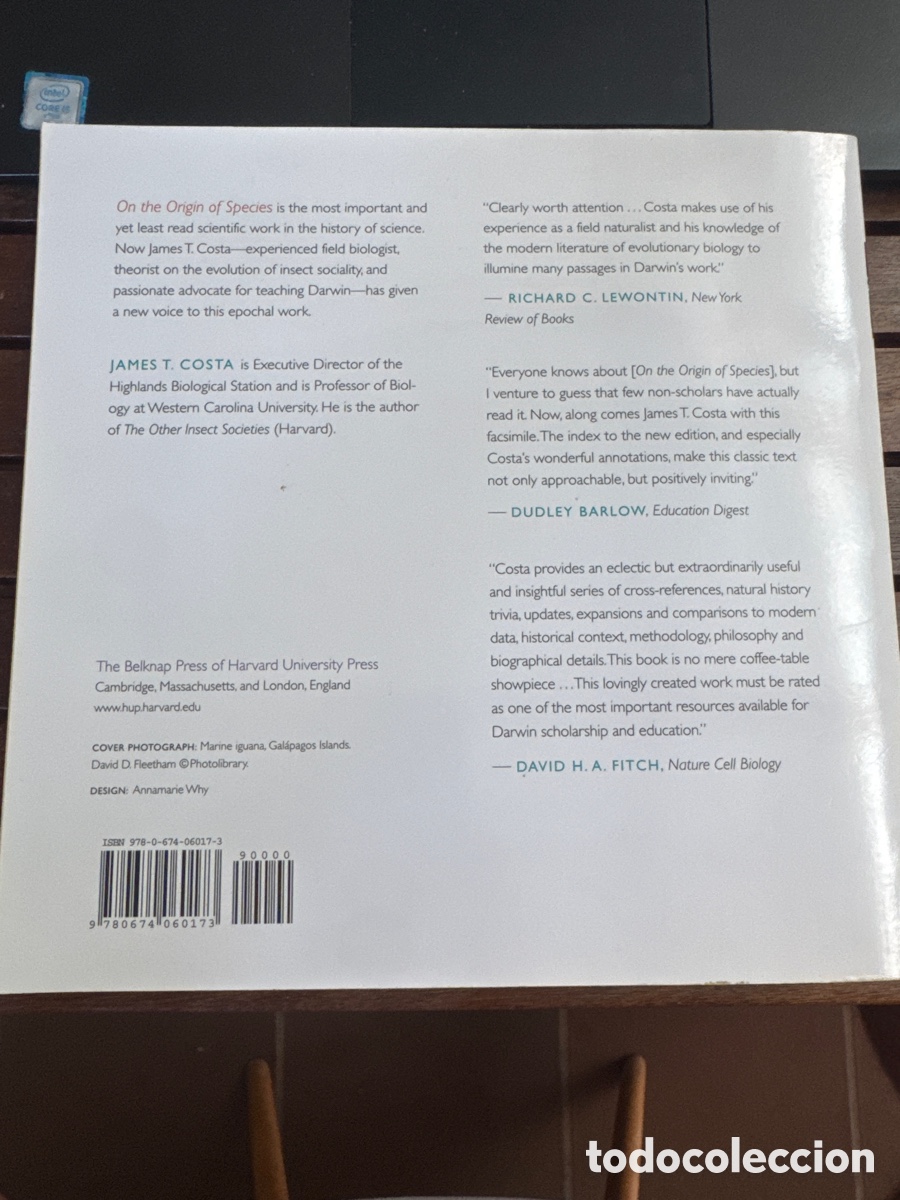 Libros de segunda mano: De annotated origin, Charles Darwin Harvard University Press 2009 ingl&eacute;s James T Costa - Foto 2