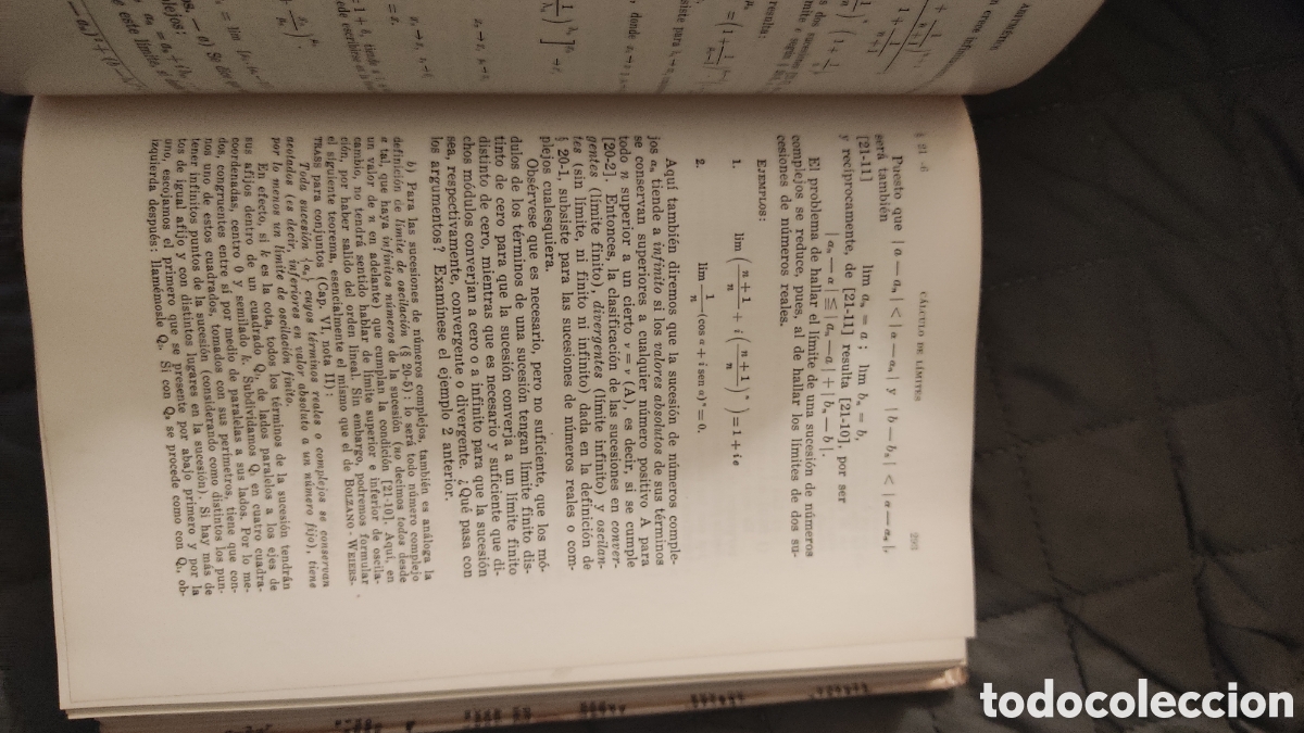 Libros de segunda mano de ciencias: An&aacute;lisis matem&aacute;tico. Rey pastor. - Foto 5