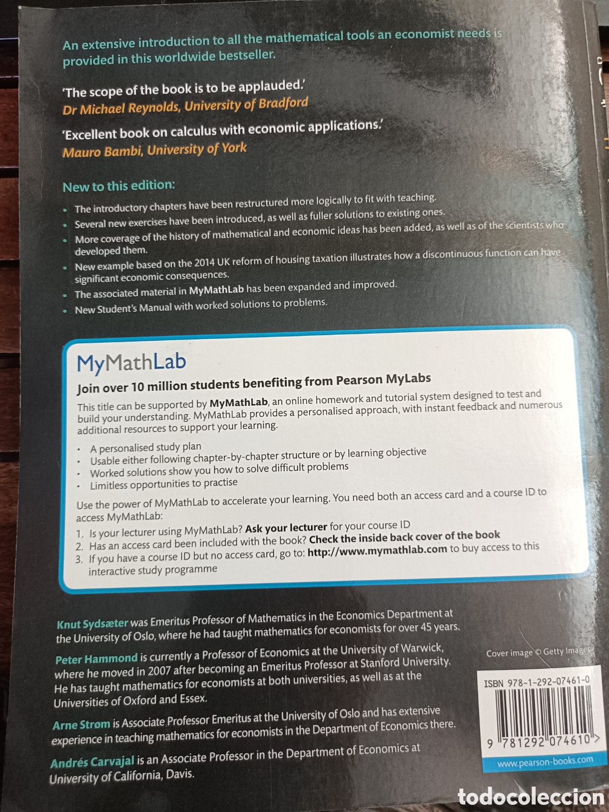Libros de segunda mano de ciencias: Essential mathematics for Economic Analysis. Knut Sydsaeter... Always learning, Pearson. Matem&aacute;ticas - Foto 2