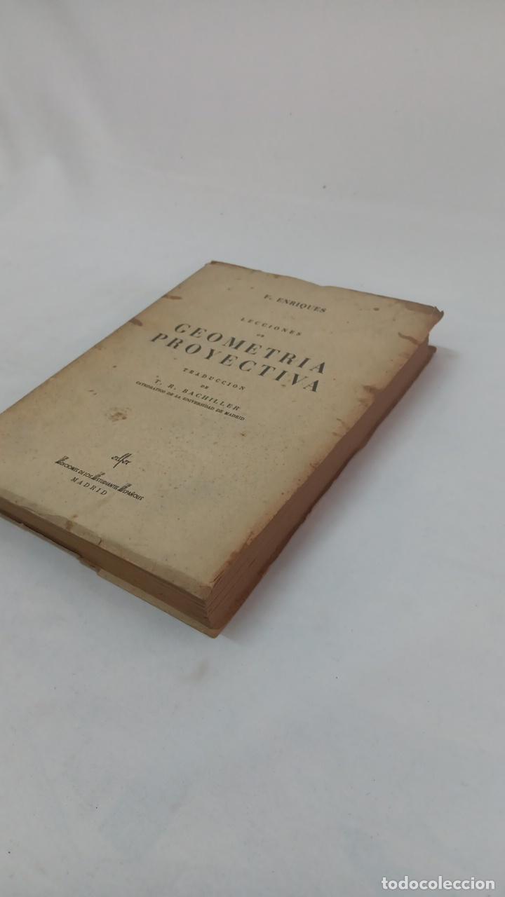 Libros de segunda mano de ciencias: LECCIONES DE GEOMETRIA PROYECTIVA 6448 - Foto 2