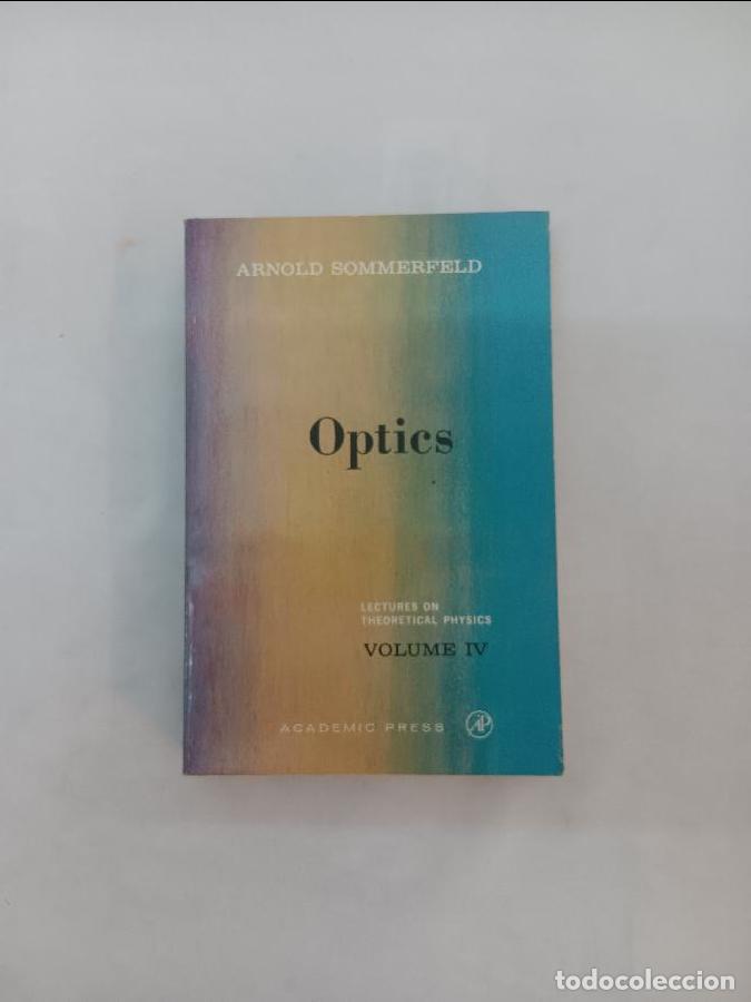 Libros de segunda mano de ciencias: Optics ARNOLD SOMMERFELD 0126546762