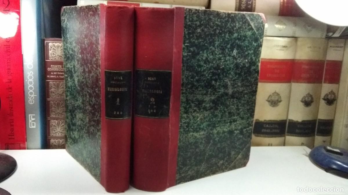 Libros de segunda mano: MANUAL DE FISIOLOG&Iacute;A EXPERIMENTAL. Tomos I.II: Obra completa. Por Juan M. D&iacute;az Villar y Mart&iacute;nez.