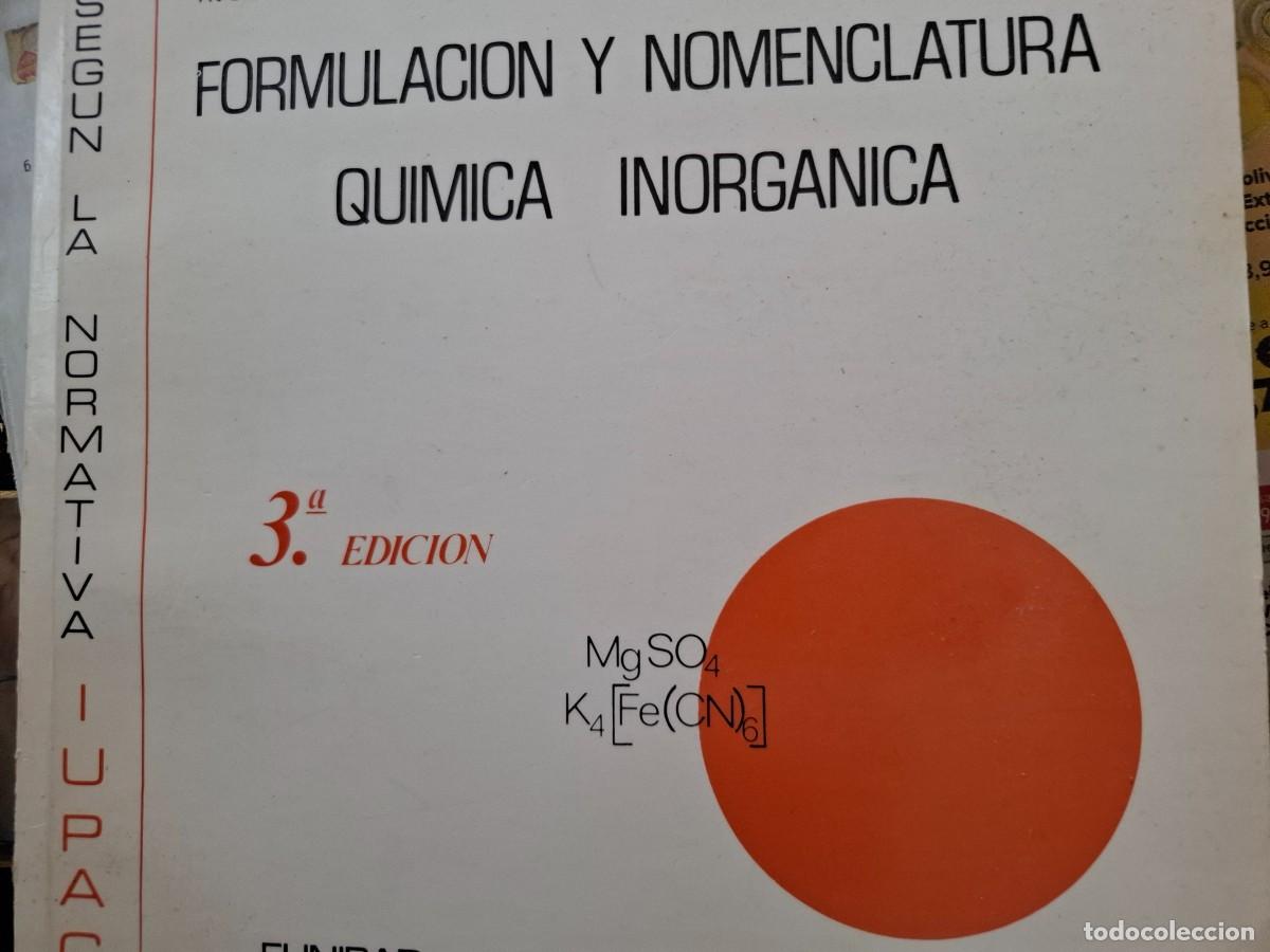 Libros de segunda mano de ciencias: formulaci&oacute;n y nomenclatura qu&iacute;mica inorg&aacute;nica W R Peterson