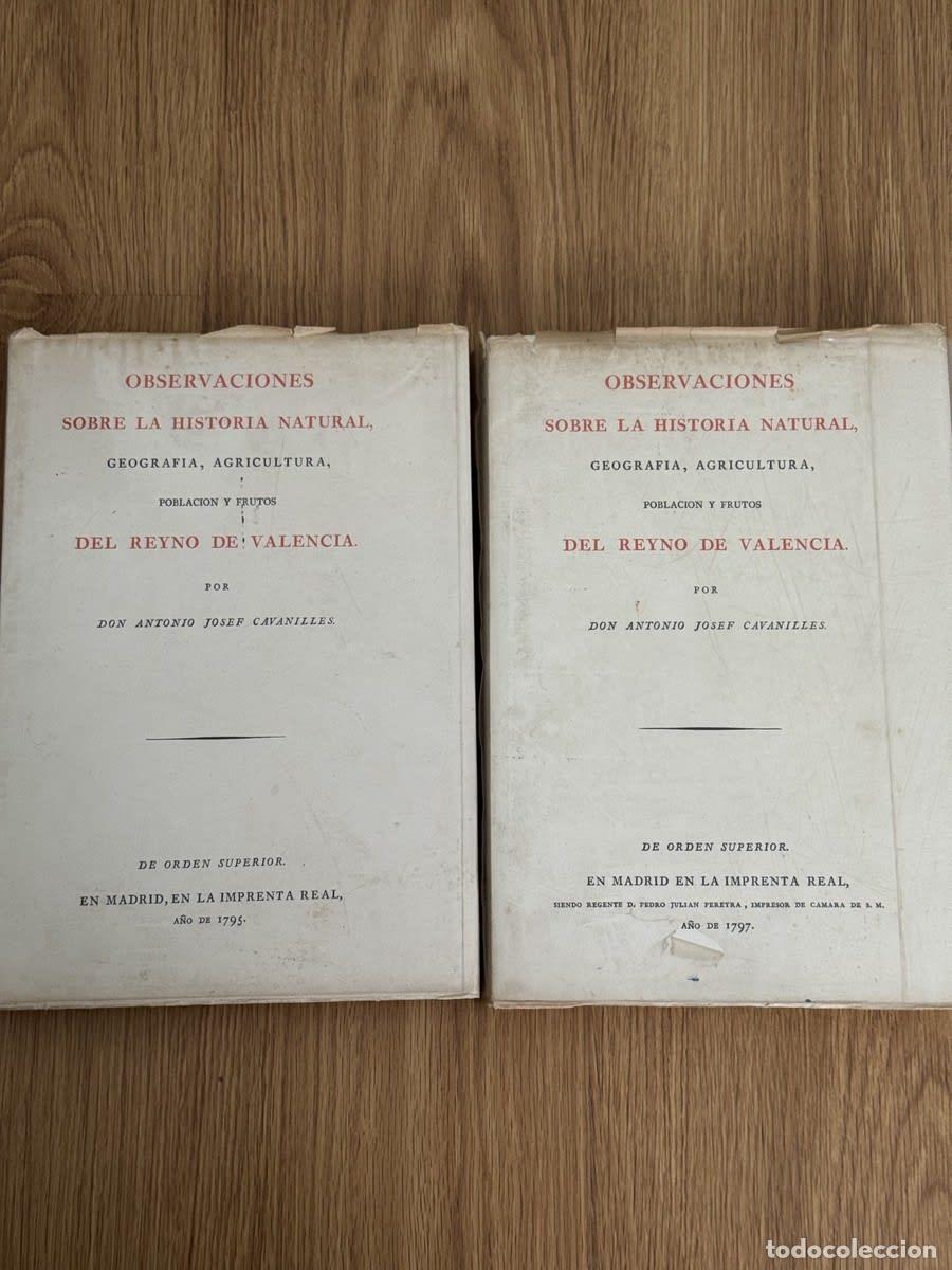 Libros de segunda mano: Observaciones sobre la historia natural, geograf&iacute;... - Don Antonio Josef Cavanil - Don Antonio