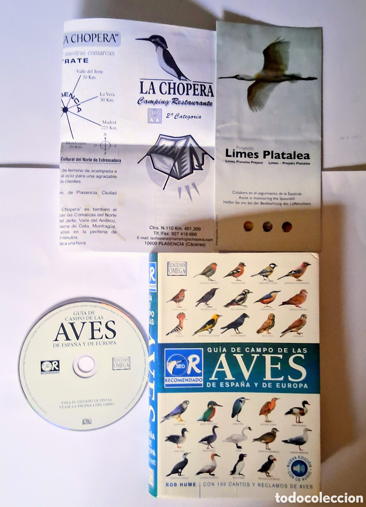 Libros de segunda mano: Gu&iacute;a De Campo De Las Aves De Espa&ntilde;a Y De Europa - Rob Hume (Ed. Omega) + CD De