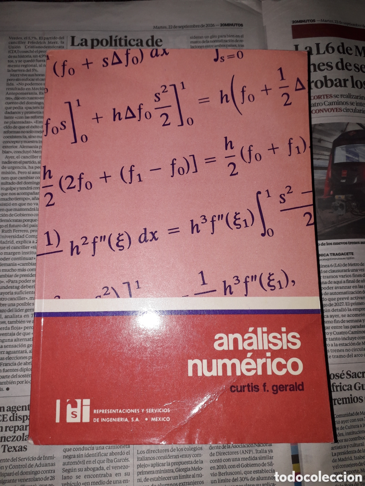 Libros de segunda mano de ciencias: ANALISIS NUMERICO .CURTIS F.GERALD. R.S.1987