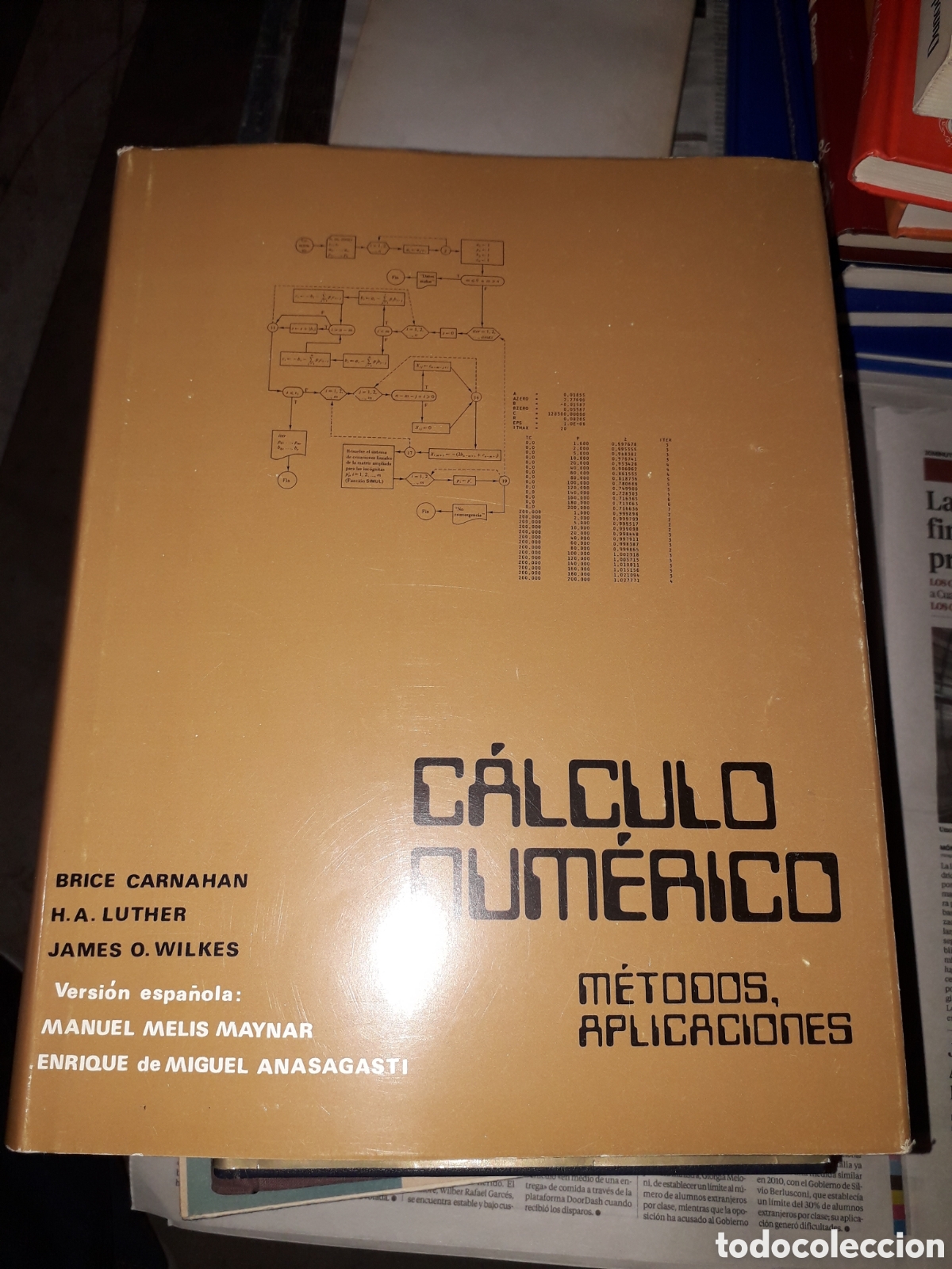 Libros de segunda mano de ciencias: CALCULO NUMERICO M&Eacute;TODOS Y APLICACIONES. VV.AA