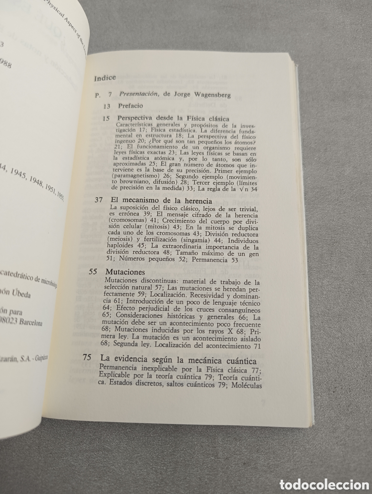 Libros de segunda mano: &iquest;QU&Eacute; ES LA VIDA? - ERWIN SCHR&Ouml;DINGER - Foto 5