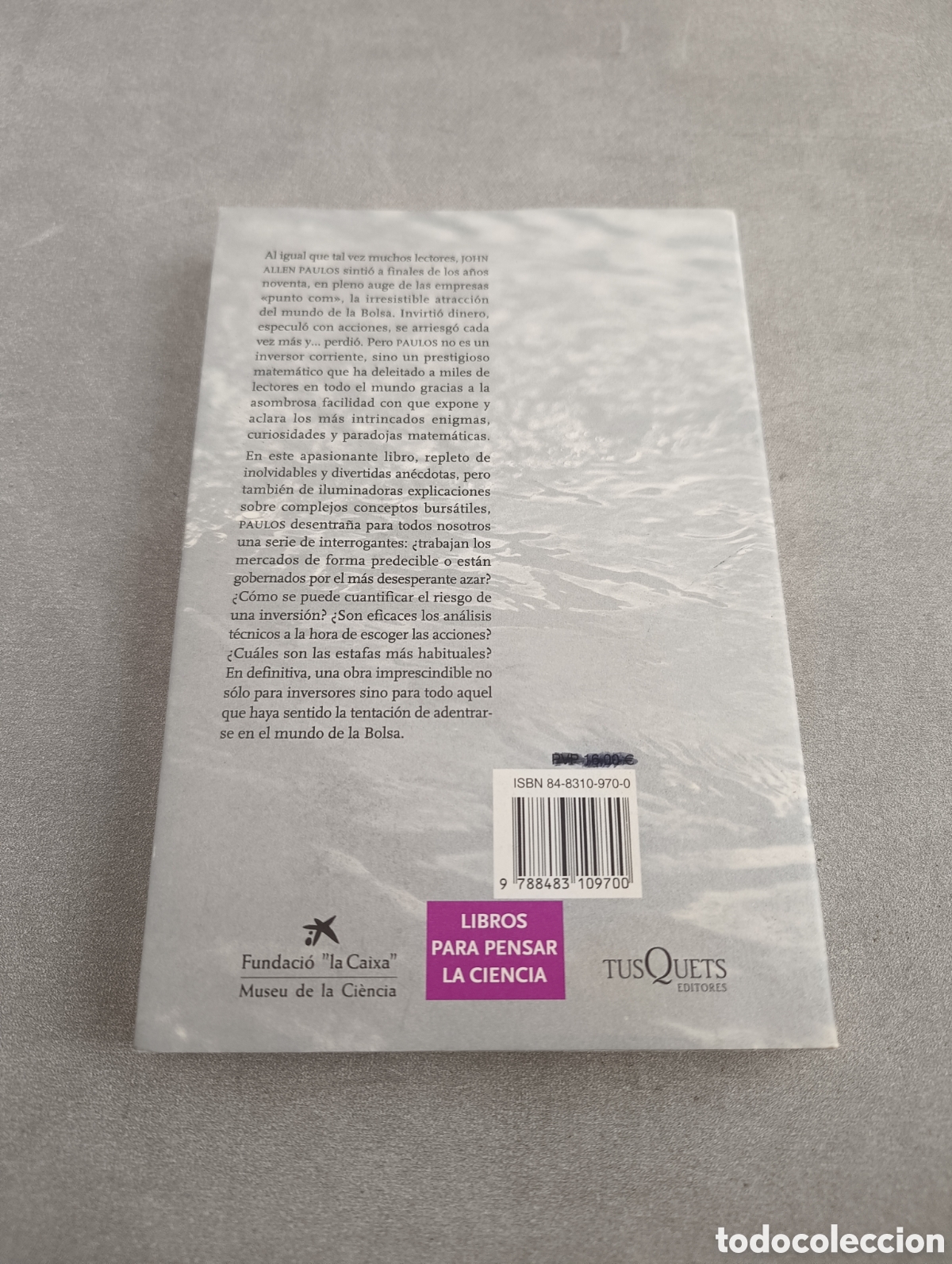 Libros de segunda mano de ciencias: UN MATEM&Aacute;TICO INVIERTE EN LA BOLSA - JOHN ALLEN PAULOS - Foto 3