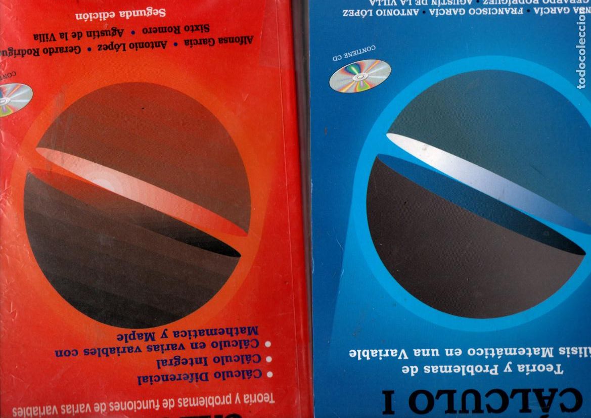 Libros de segunda mano de ciencias: CALCULO I-II. TEORIA Y PROBLEMAS DE ANALISIS MATEMATICO EN UNA VARIABLE. CONTIENEN CD'S