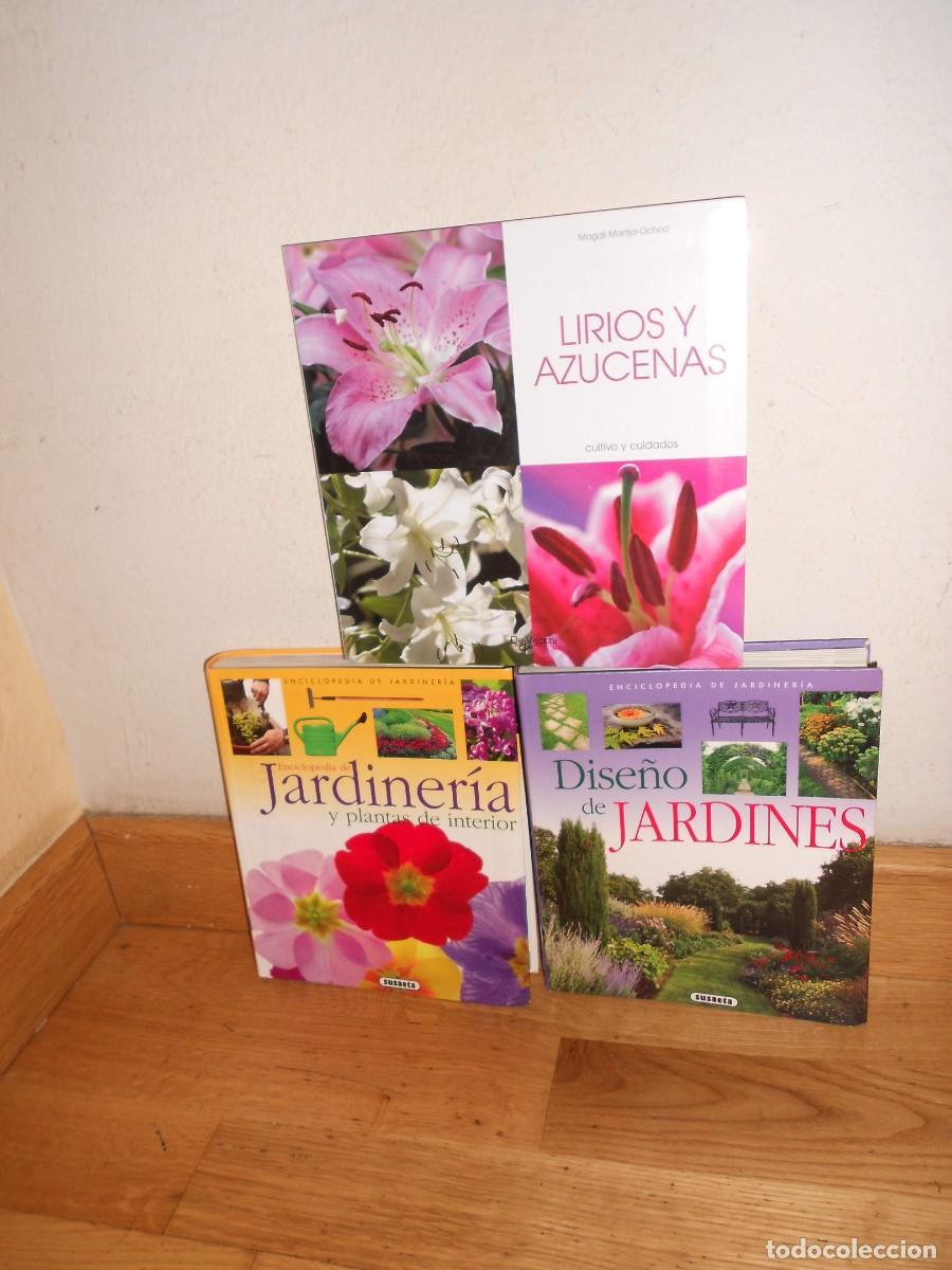 Libros de segunda mano: ENCICLOPEDIAS de DISE&Ntilde;O de JARDINES y JARDINERIA y Plantas de Interior +LIRIOS y AZUCENAS - 1&euro;y+