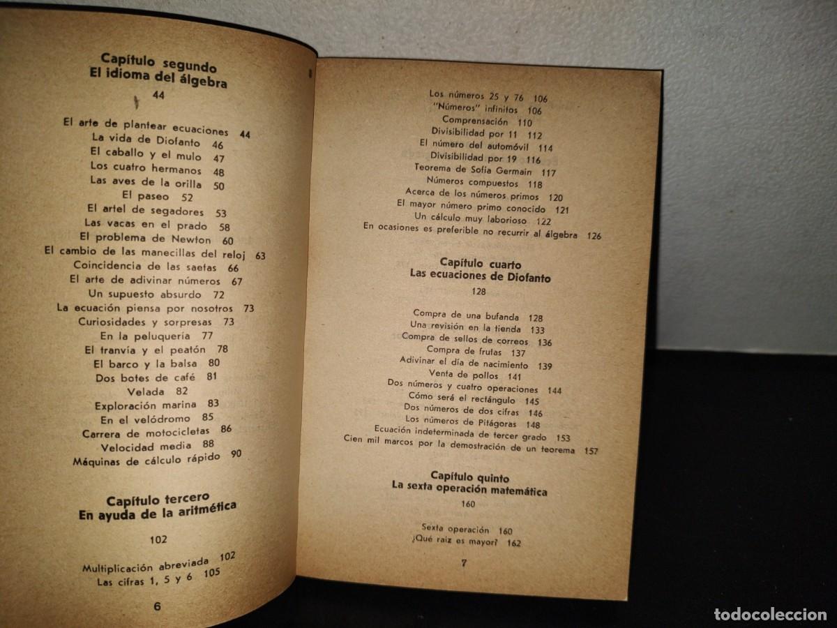 Libros de segunda mano de ciencias: 202- &Aacute;lgebra Recreativa - Y. Perelman - Ediciones Quinto Sol - 1983 - Foto 6