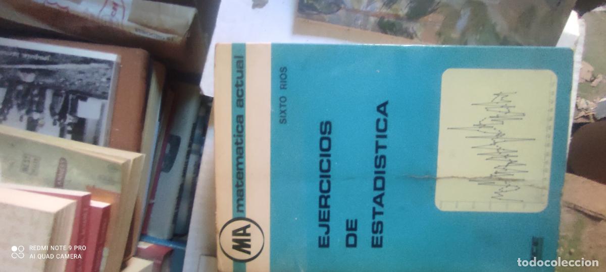 Libros de segunda mano de ciencias: EJERCICIOS DE ESTADISTICA. SIXTO RIOS. MATEMATICA ACTUAL. ICE EDICIONES - Foto 1