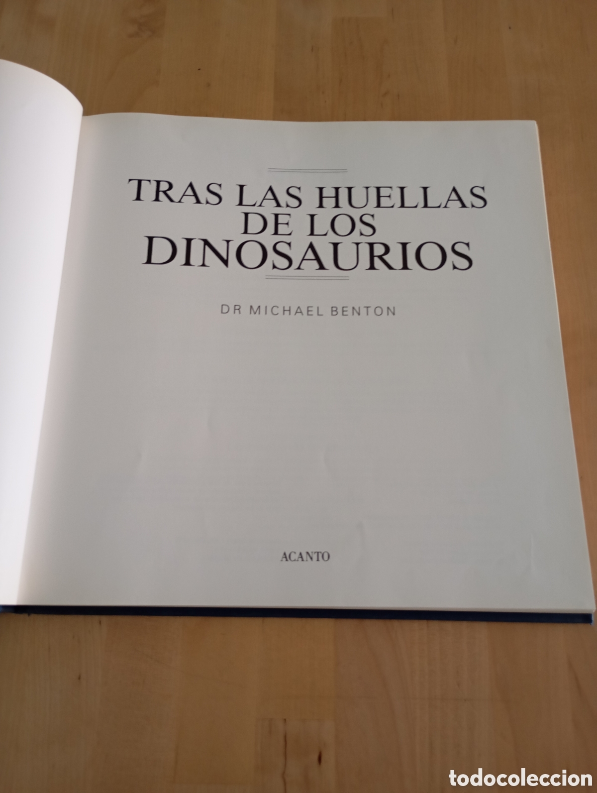 Libros de segunda mano: Tras las huellas de los Dinosaurios. Dr Michael J. Benton. Acanto 1991 - Foto 1