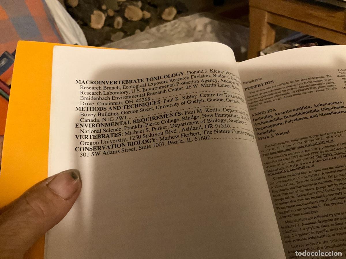 Libros de segunda mano: Current and selected bibliographies on benthic biology 2000 American benthological - Foto 4