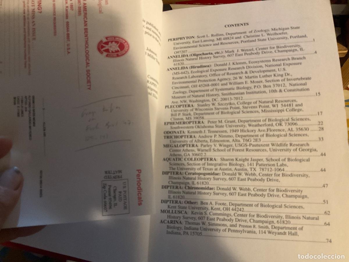 Libros de segunda mano: Current and selected bibliographies on benthic biology 2002 American benthological - Foto 2