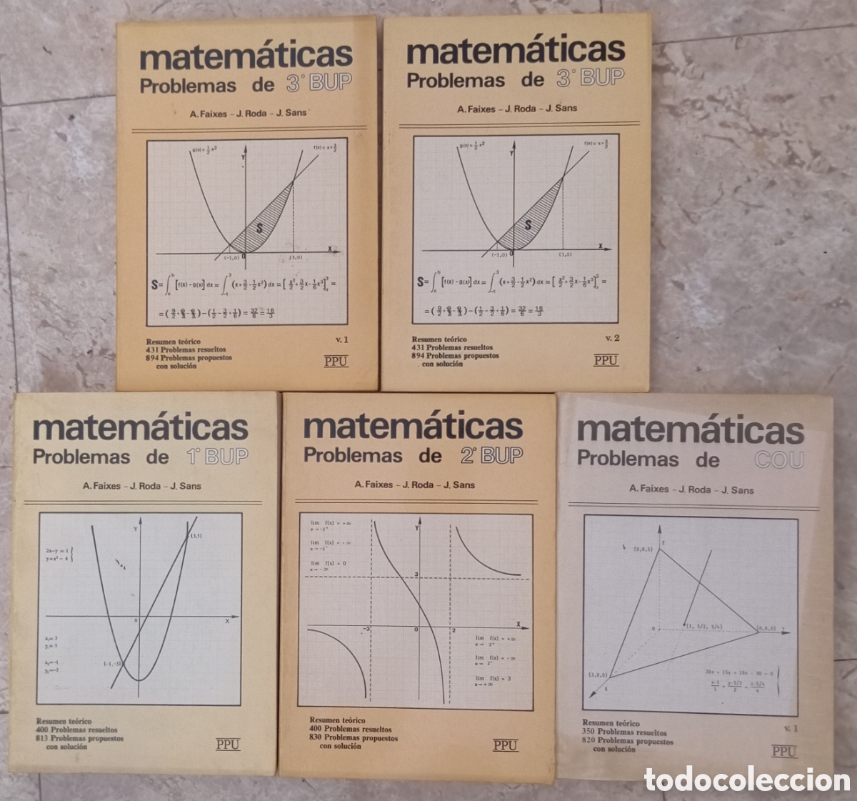 Libros de segunda mano de ciencias: LOTE MATEMATICAS PROBLEMAS DE - FAIXAS - RODA